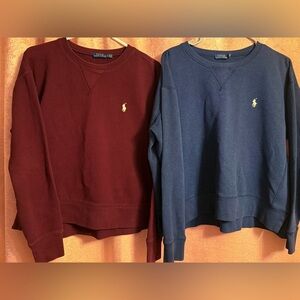 2 Polo Sweatshirts- Women’s sz Lg